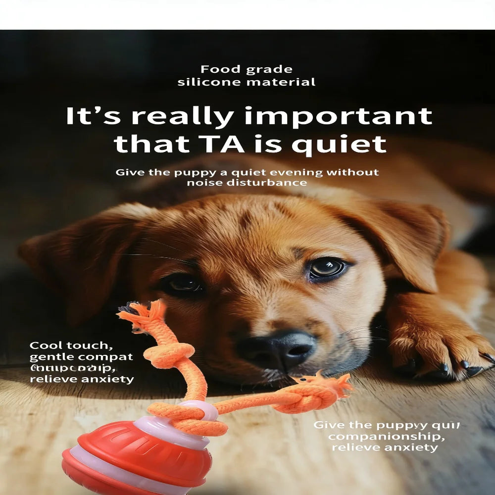 Dog Ball Toys Touch Activated, Rechargeable, Squeaky Dog Toy, Interactive Moving Ball for Pup with Rope for Medium Small Dogs Pu