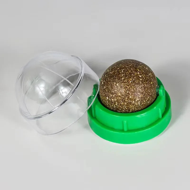 Catnip Cat Wall Stick-on Ball Toy Scratchers Treats Healthy Natural Removes Balls to Promote Digestion Grass Snack pet products