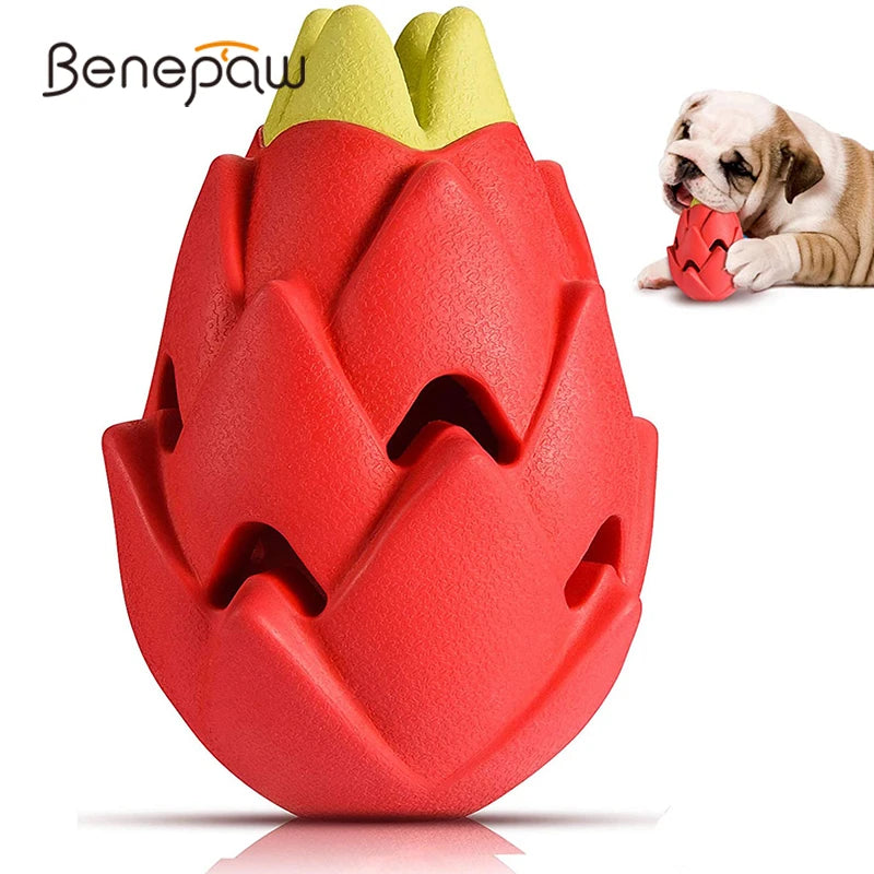 Benepaw Indestructible Pitaya Dog Chew Toys For Small Medium Large Breed Safe Teething Interactive Puppy Treat Toys Pet Play