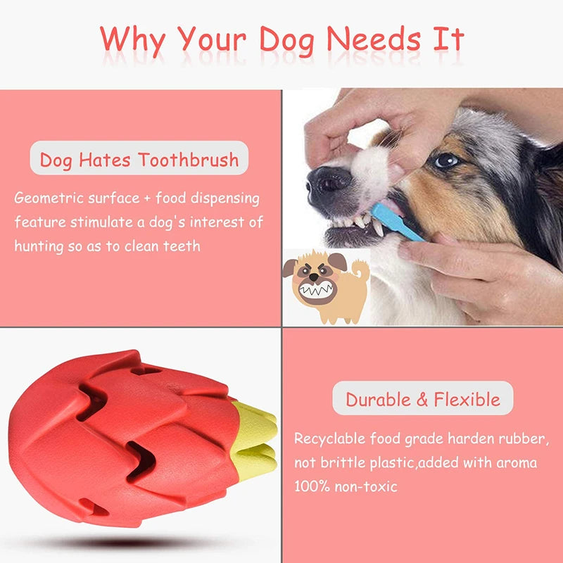 Benepaw Indestructible Pitaya Dog Chew Toys For Small Medium Large Breed Safe Teething Interactive Puppy Treat Toys Pet Play