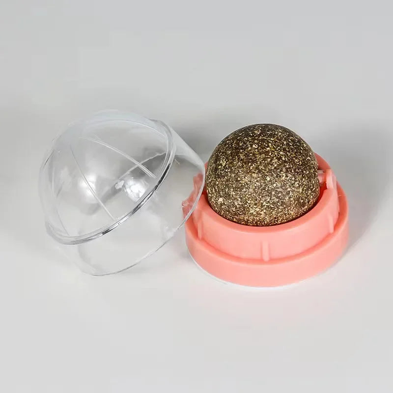 Catnip Cat Wall Stick-on Ball Toy Scratchers Treats Healthy Natural Removes Balls to Promote Digestion Grass Snack pet products