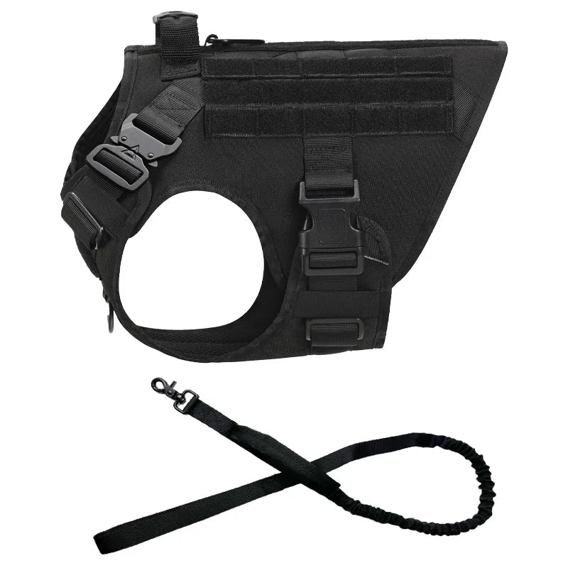 Large Dog Harness And Leash Set Pet German Shepherd Malinois Training Walking Vest Dog Harness And Collar For Medium Large Dogs