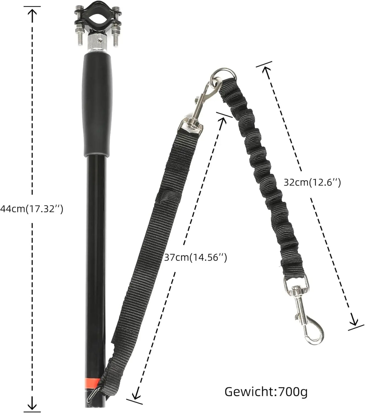 Dog Bicycle Exerciser Leash Hands Free Bicycle Dog Leash Dog Bike Leash Jogging Cycling Bicycle-Cruises Outdoor Safe with Pets