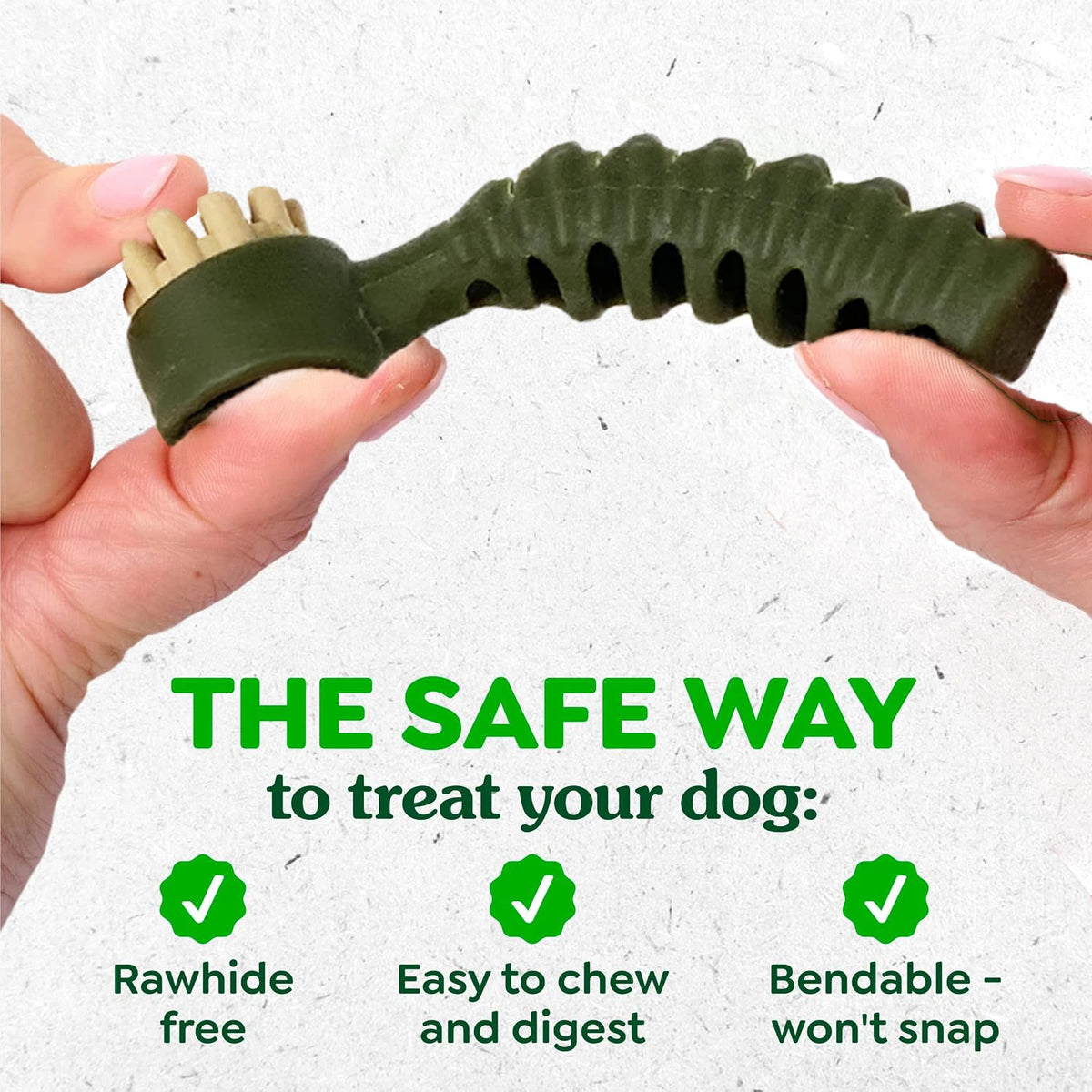 Dental Chews for Dogs, Vet-Recommended Mint & Tea Flavored Dental Dog Treats for Small Dogs, Bones Clean Teeth, Fight Bad Breath