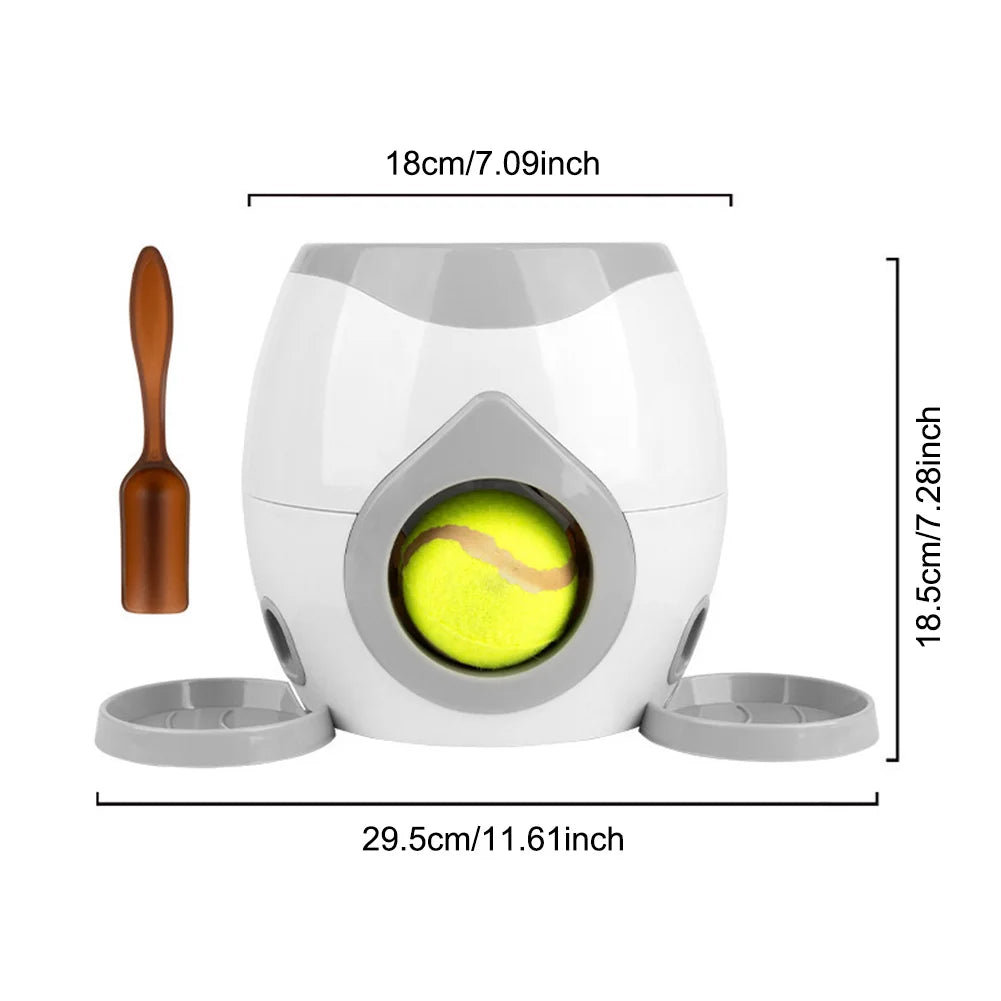 Automatic Dog Ball Launcher Dog Tennis Food Reward Machine Interactive Dog Ball Thrower for Medium & Small Dogs
