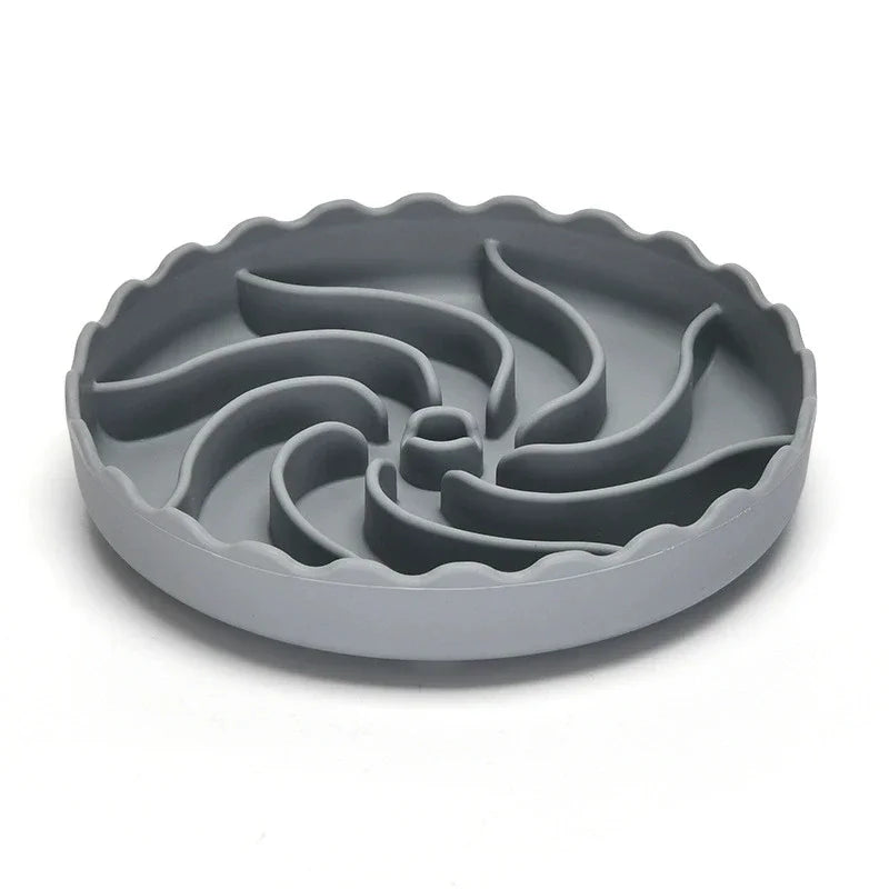Dog Slow Food Bowl Food Grade Silicone Pet Slow Feeder Bowl with Suction Mat Dog Slow Eat Bowl Anti-choking Pet Feeding Supplies