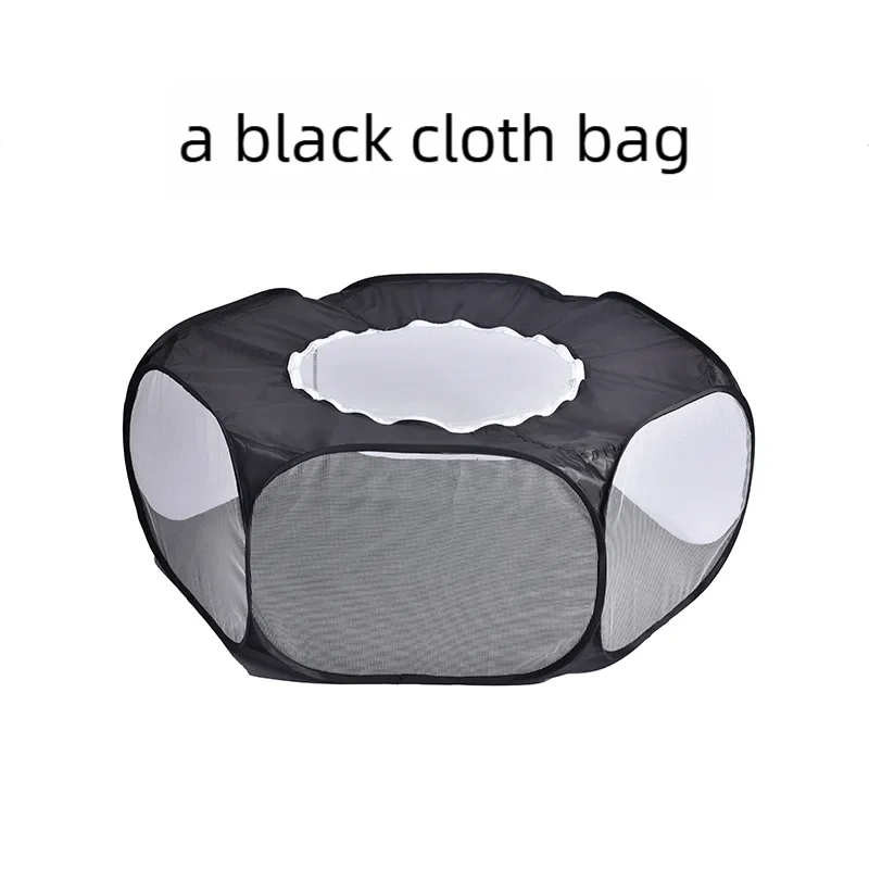 Portable Small Pet Cage Transparent Cat and Dog Cage Tent Pet Playpen Open Folding Yard Fence For Dog Hamster Rabbit Guinea Pig