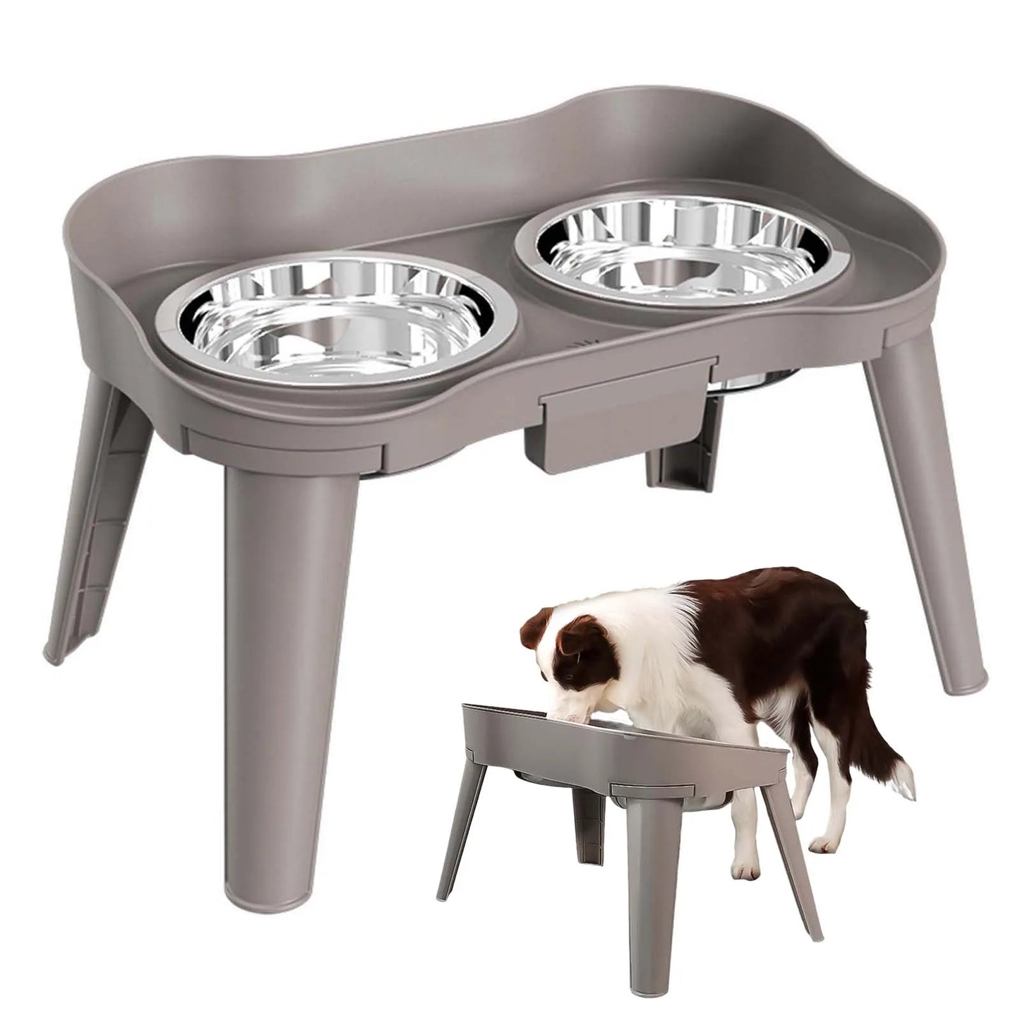 Raised Stand Elevated Dog Feeder Easy to Use and Store Feeder Eating Bowls Suitable for Promote Healthy Digestion Dropshipping