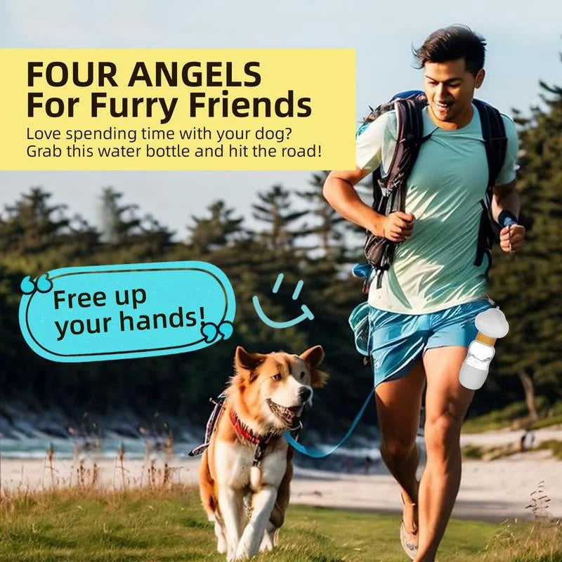 Dog Outdoor Water Bottle 2 in 1 High-temperature Resistance Portable Pets Drinking Bowls Feeders Cup for Small Medium Dogs Cats