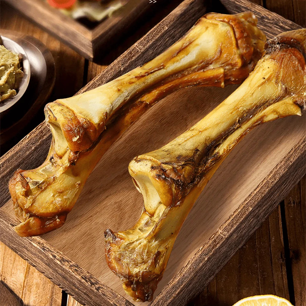 1/2 Pack-2/4 Count x 70-110g Beef Flatbone, Natural Ingredients, Natural Dog Treats, Healthy, Easily Digestible