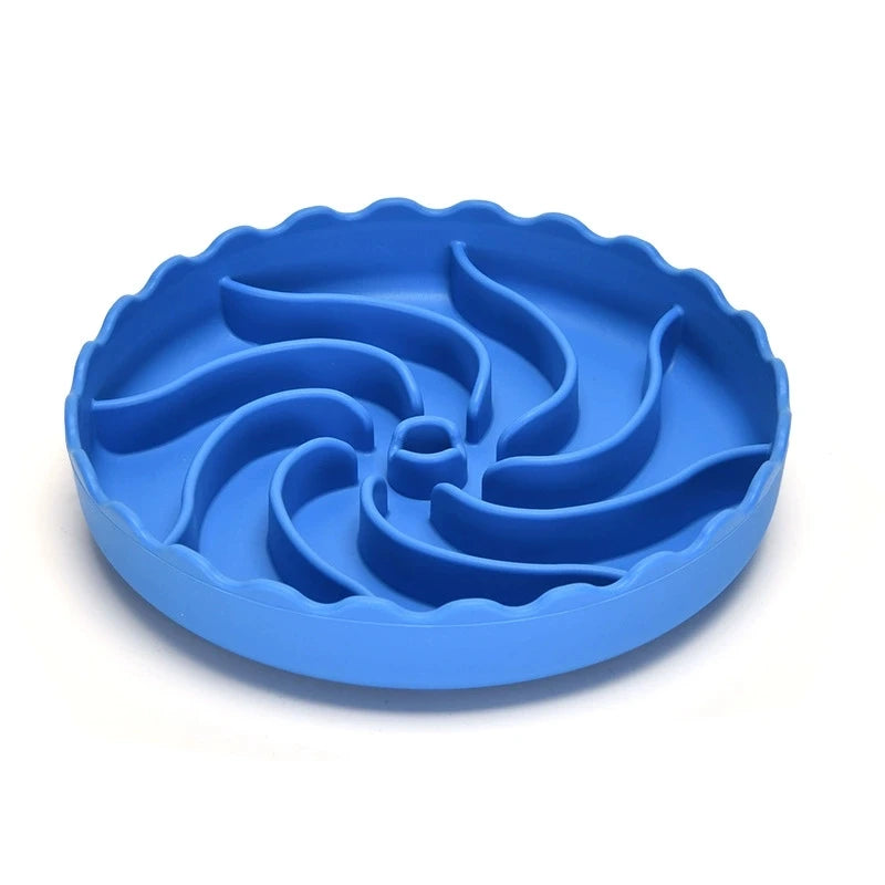 Dog Slow Food Bowl Food Grade Silicone Pet Slow Feeder Bowl with Suction Mat Dog Slow Eat Bowl Anti-choking Pet Feeding Supplies