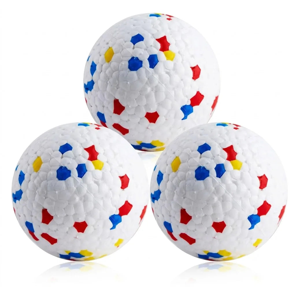 6PCS 5cm ETPU Dog Balls, Indestructible Non-Toxic Chew Toy, Floating Teeth Cleaning Interactive Toy for Small Dogs Puppy