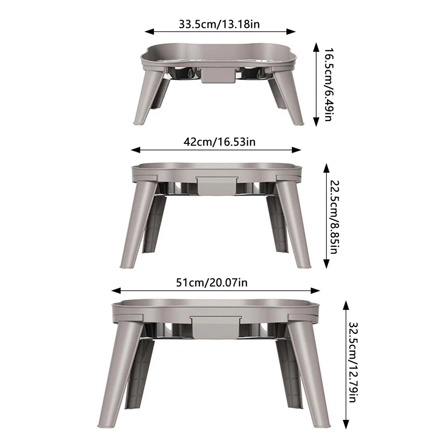 Raised Stand Elevated Dog Feeder Easy to Use and Store Feeder Eating Bowls Suitable for Promote Healthy Digestion Dropshipping