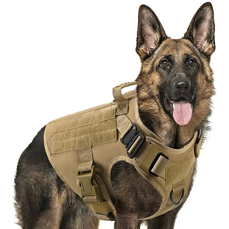 Large Dog Harness And Leash Set Pet German Shepherd Malinois Training Walking Vest Dog Harness And Collar For Medium Large Dogs