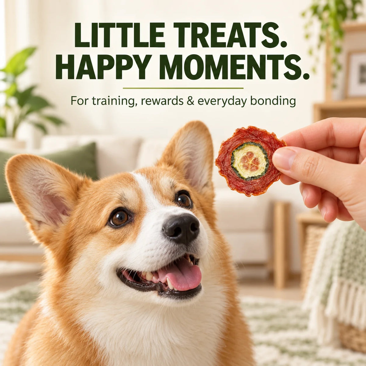 Duck Cucumber Dog Treats 60g Crispy Meat Chips Pet Training Rewards Puppy Snacks for Small Medium Large Dogs Daily Treats
